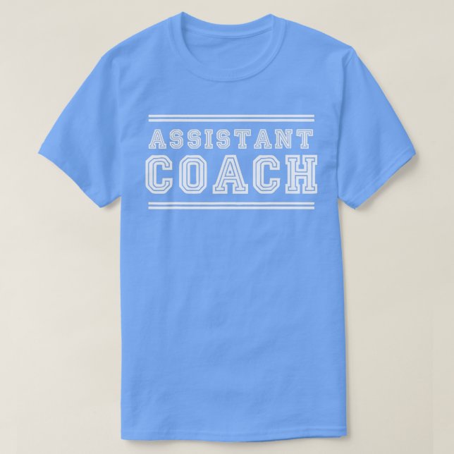 T-shirt COACH ASSISTANT Meilleur Mentor Jeu Sport (Design devant)