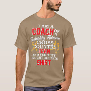 T-shirt Coach Cross Country jogtrack course drôle gi