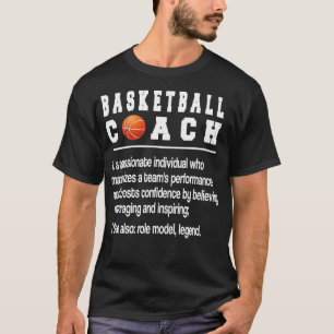T-shirt Coach de basket-ball Définition Basketball Coachin