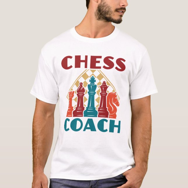 T-shirt Coach des échecs (Devant)