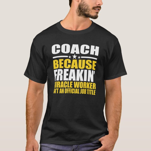 T-shirt Coach pour collègue (Devant)