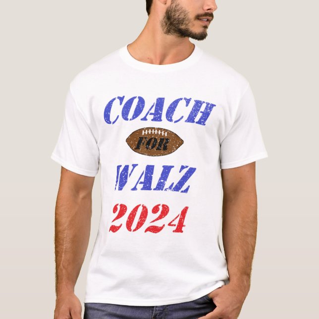 T-shirt Coach pour Walz 2024 (Devant)