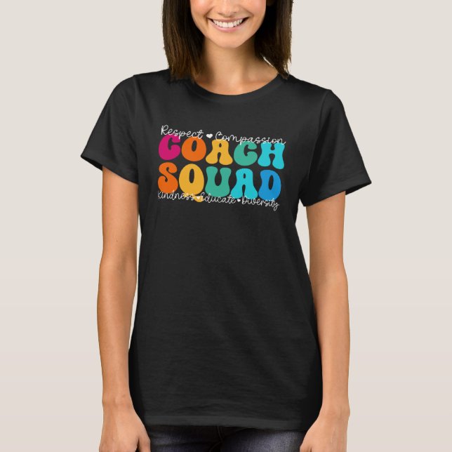 T-shirt Coach Squad Appreciation Week Back to School (Devant)