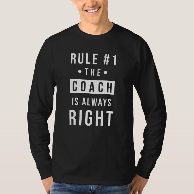 T-shirt Coach, un entraîneur qui dit drôle (Devant)