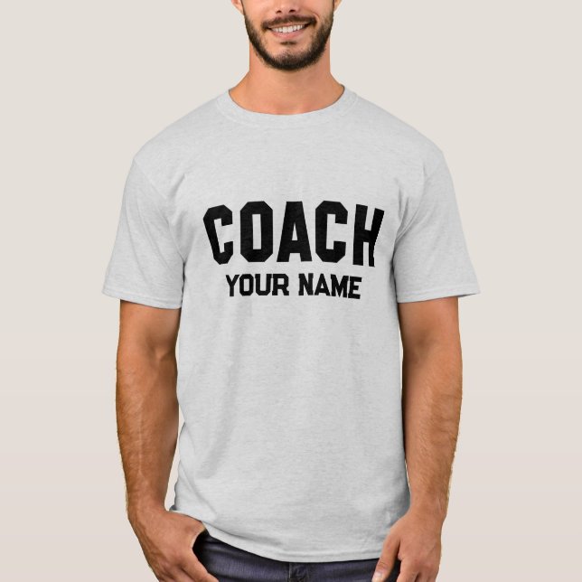 T-shirt Coach Votre Nom (Devant)