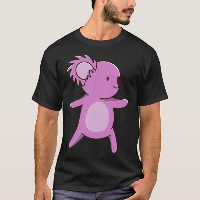 T-shirt coala koala cute australia  yoga pose (Devant)