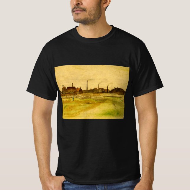 T-shirt Coalmine dans le Borinage par Vincent van Gogh (Devant)