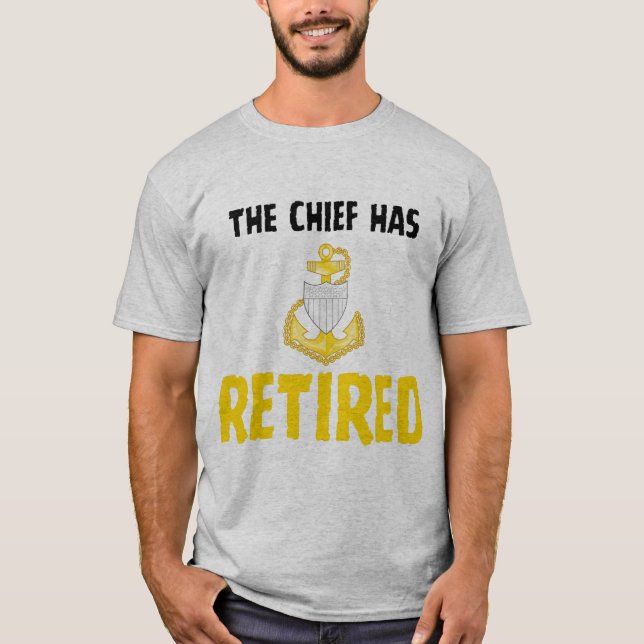 T-shirt Coast Guard Chief Retired (Devant)