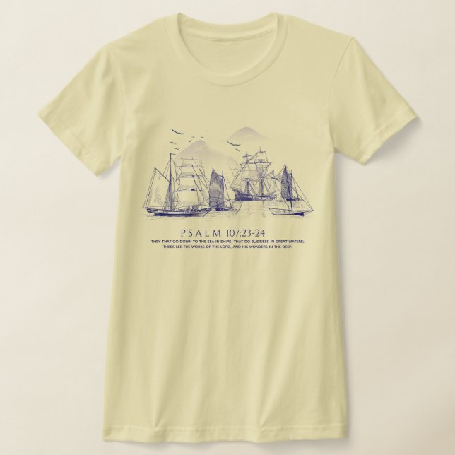 T-shirt Coastal Bible Verse (Poser)