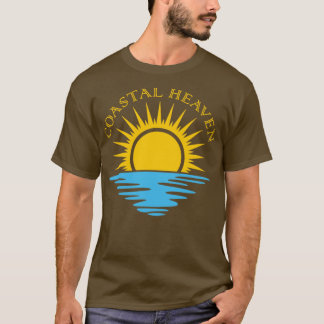 T-shirt Coastal Heaven Sunrise Beach Océan Surf Paradise