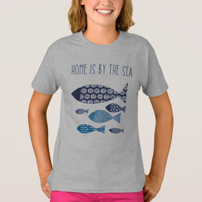 T-shirt Coastal | Home is By the Sea (Devant)