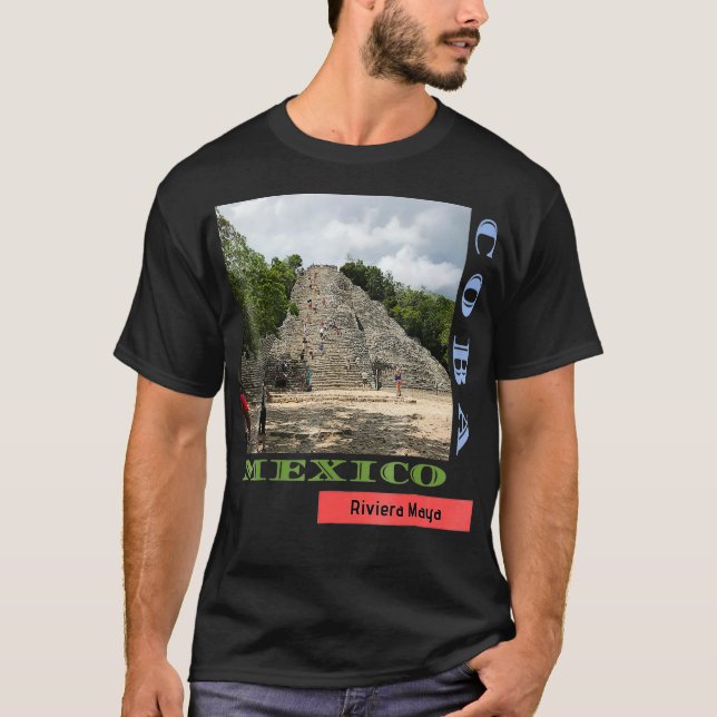T-shirt Coba Mexico Ruines Mayas Voyage Souvenirs Photogra (Devant)