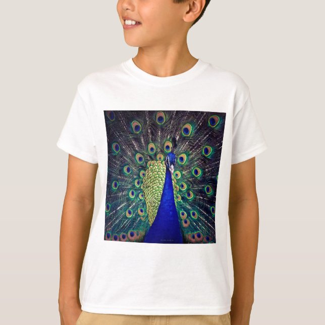 T-shirt Cobalt Blue Peacock (Devant)