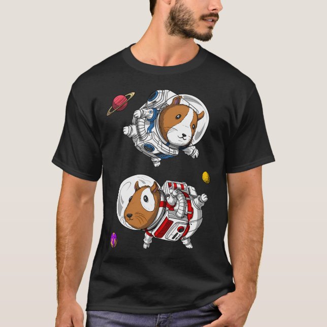 T-shirt Cobayes astronautes de l'espace (Devant)