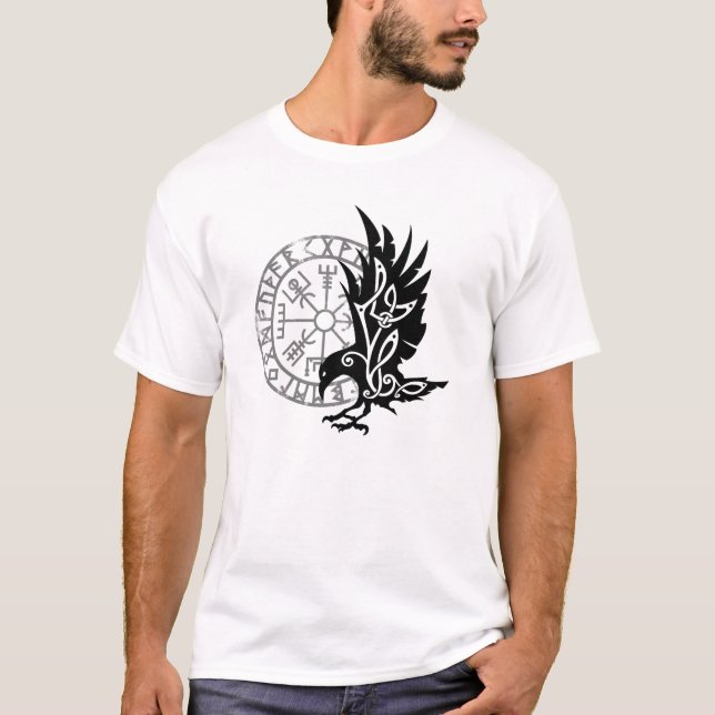T-shirt Cobeau nordique vegvisir symbole Viking (Devant)