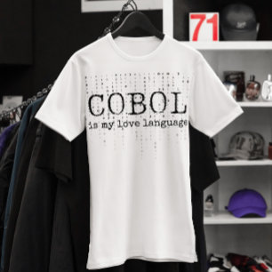 T-shirt Cobol est ma langue d'amour.b