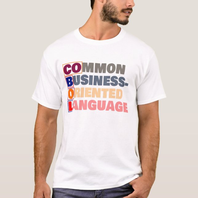 T-shirt COBOL est un langage commun orienté métier (Devant)