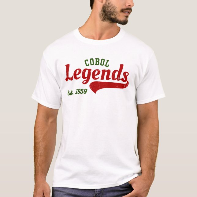T-shirt COBOL Legends Est. 1959 – A Retro Tech (Devant)
