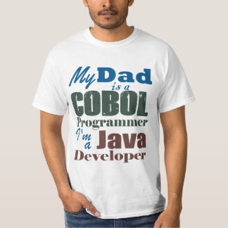 T-shirt Cobol Papa Java Son-Generational Programmer Hérita