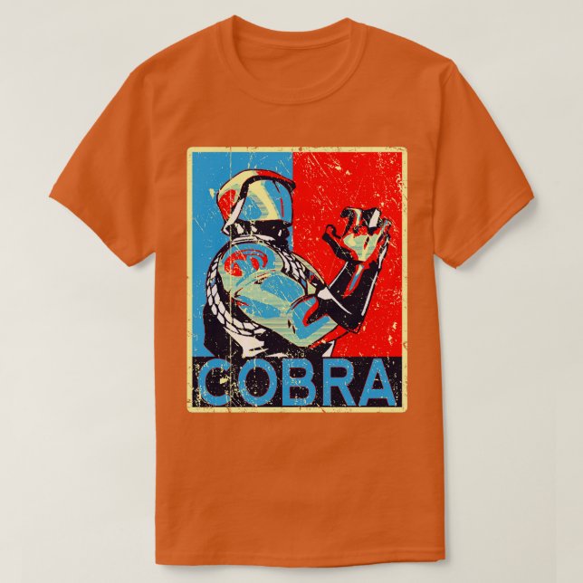 T-shirt Cobra Commander Tons des années 80 (Design devant)