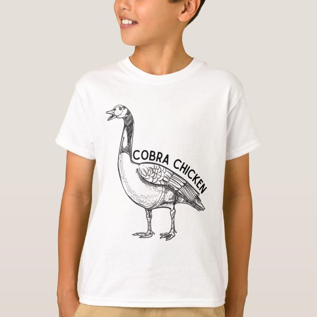 T-shirt Cobra poulet drôle oie (Devant)