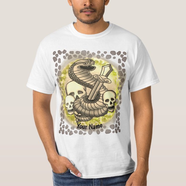 T-shirt Cobra royal serpent à l'épée (Devant)