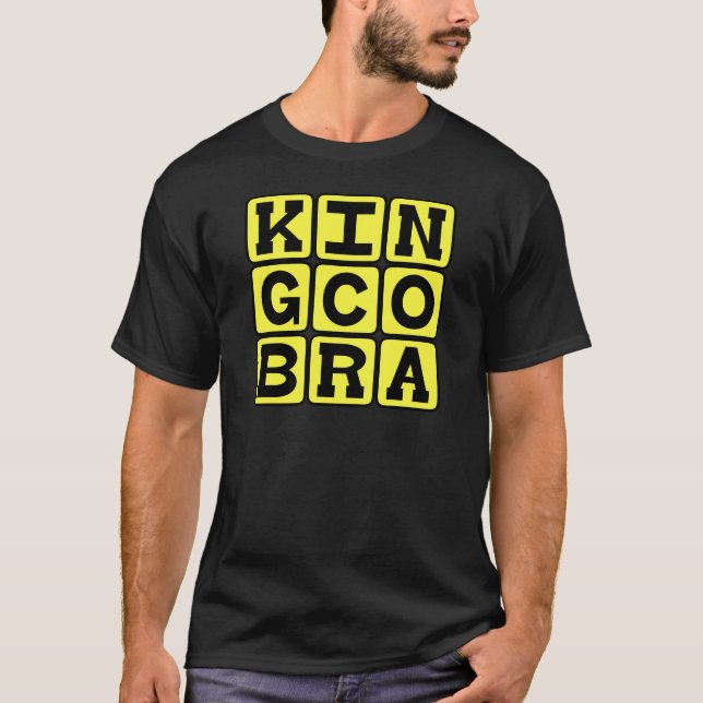 T-shirt Cobra royal, serpent mortel (Devant)