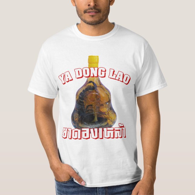 T-shirt Cobra Snake Vs Scorpion Whiskey ... Yadong Lao (Devant)