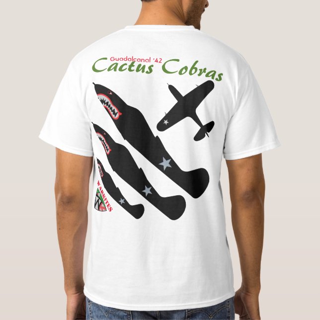 T-shirt Cobras de cactus de Warkites P-400 (Dos)