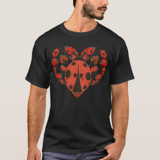 T-shirt Coccinelle cœur amoureux des animaux coléoptère am