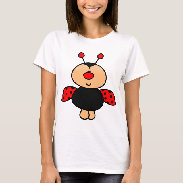 T-shirt Coccinelle douce de bébé (Devant)