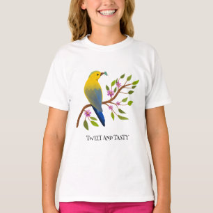 T-shirt coccinelle insecte savoureux et coloré oiseau girl