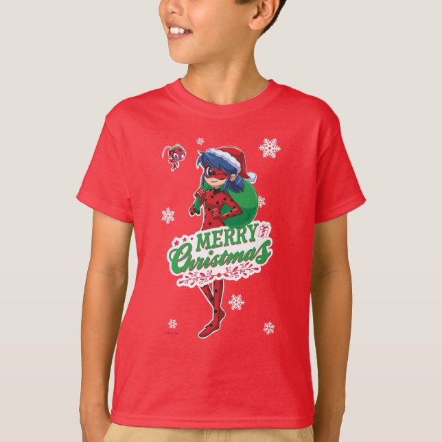 T-shirt Coccinelle | Joyeux Noël (Devant)