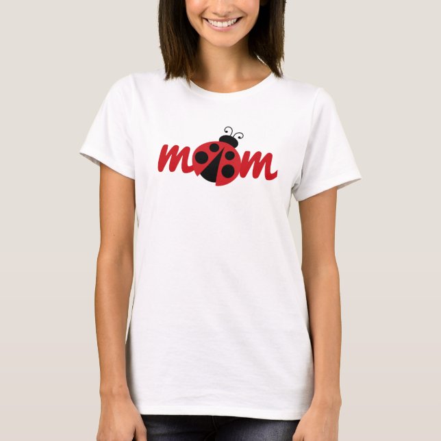 T-shirt Coccinelle Maman Blanche (Devant)