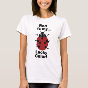 T-shirt Coccinelle Rouge Est Ma Couleur Porte-Bonheur Inse