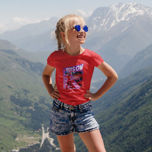 T-shirt Coccinelle   Spots Sur Graphique Violet