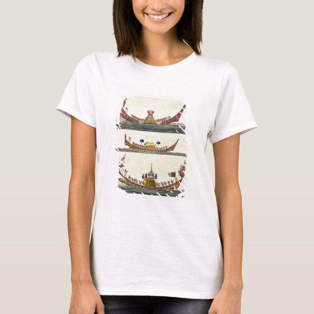 T-shirt Cochin Chinese ships, illustration de 'Le Costum (Devant)