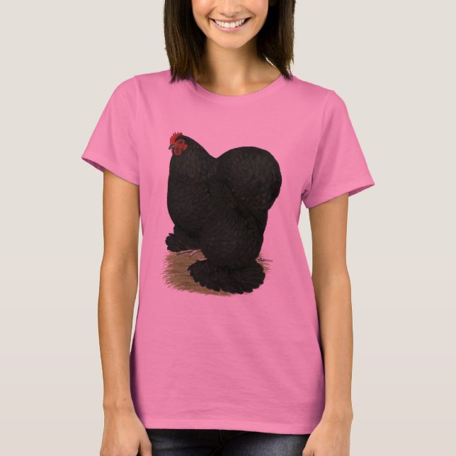 T-shirt Cochin : Hen noir (Devant)