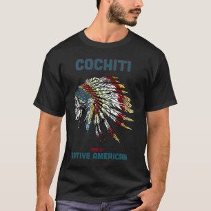 T-shirt Cochiti Tribe Amérindien crâne Vintage