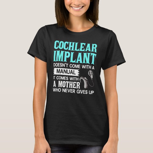 T-shirt Cochlear Implant Sensibilisation Sourde (Devant)