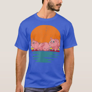 T-shirt Cochon Amoureux des animaux de ferme 518 pour ferm