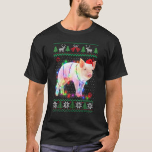 T-shirt Cochon animal laide sucré Noël Chiot animal