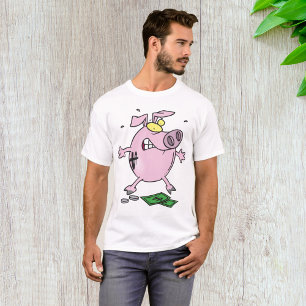T-shirt Cochon avec argent