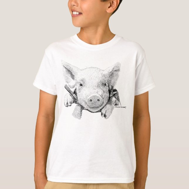 T-shirt Cochon bébé (Devant)