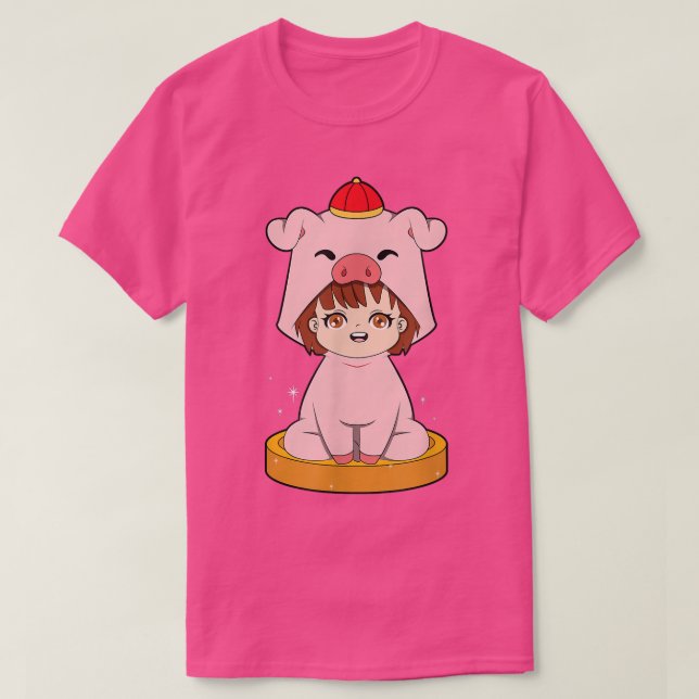 T-shirt Cochon chinois Zodiac427 (Design devant)