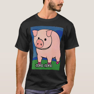 T-shirt Cochon Cochon Piggie Rose 8