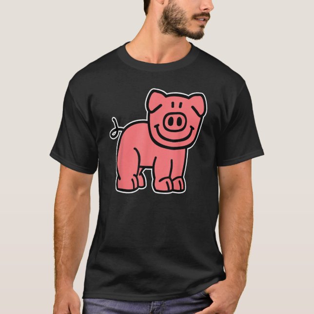 T-shirt Cochon comique (Devant)
