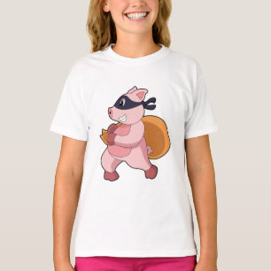 T-shirt Cochon comme coureur