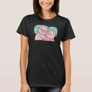 T-shirt Cochon couchage animal motif poster de animal porc