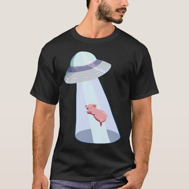 T-shirt Cochon dans l'espace (Devant)